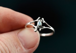 Silver Frog Ring   